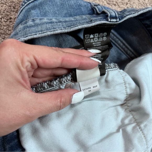 7 for all Mankind Jeans Size 30 Blue Denim Stretch Straight Leg - Picture 7 of 9